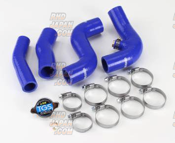 TGS Automotive Technology Silicon Water Line Radiator Hose Set Blue - Delica D:5 CV1W Zenki / Before Minor Change